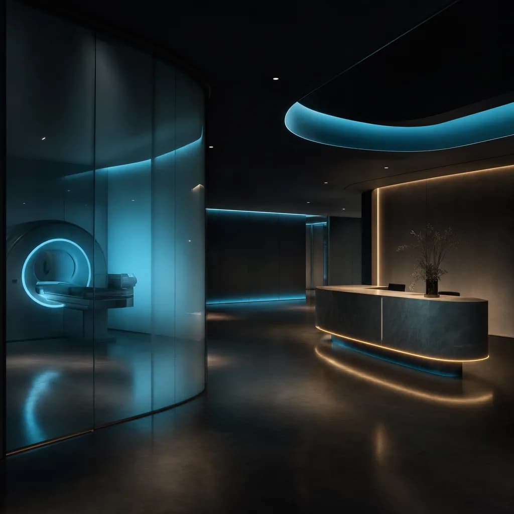 Concept image of a modern imaging suite